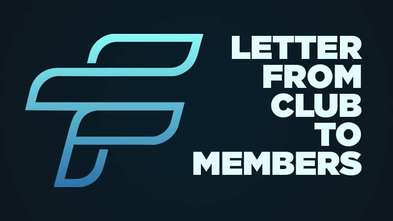 Letter From Club To Members